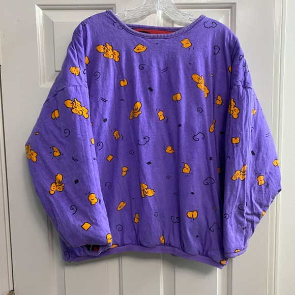 RARE 1987 Vintage Peter Max Neomax double sided/reversable puffy sweatshirt - Picture 10 of 11